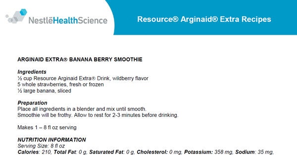 Arginaid Extra Recipes
