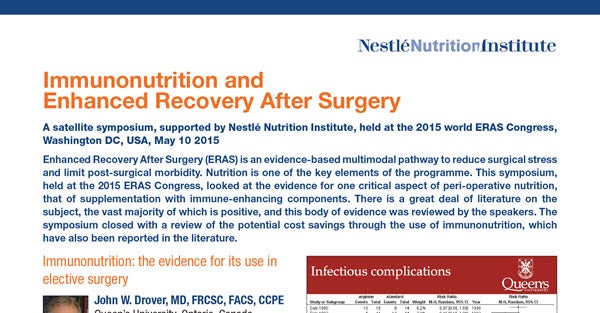 Immunonutrition and Enhanced Recovery After Surgery
