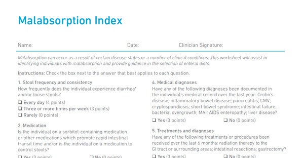 Malabsorption Index