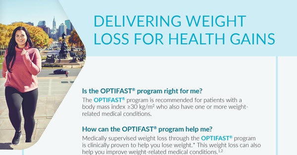 OPTIFAST Delivering Weight Loss for Healthy Gains