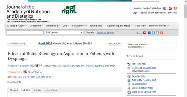 Effects of Bolus Rheology on Aspiration in Patients with Dysphagia