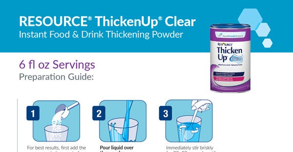 ThickenUp Clear Preparation Guide (6 fl oz)