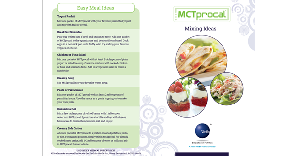 MCTprocal Recipe Guide
