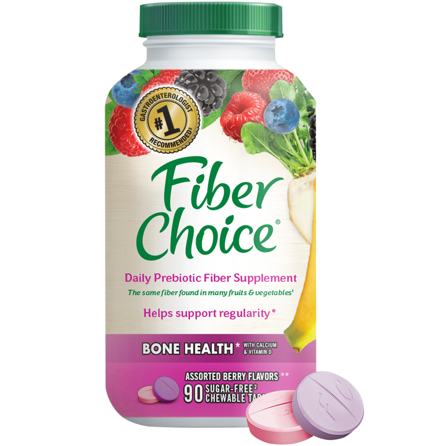 Fiber Choice® Bone Health with Calcium and Vitamin D3 Chewable Tablets