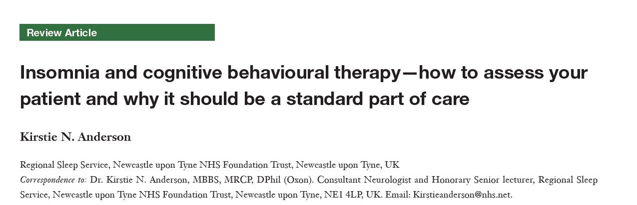 Cognitive Behavioral Therapy as a Standard of Care