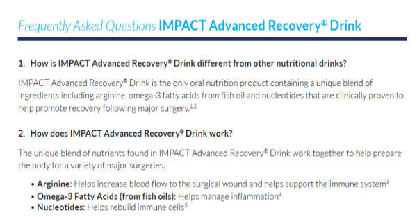 IMPACT Advanced Recovery® Clinician FAQs