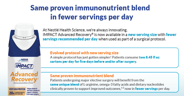 IMPACT Advanced Recovery® New 8.45 fl oz Carton Comparison