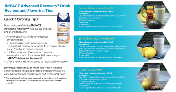 Impact Advanced Recovery Quick Flavoring Tips & Recipes