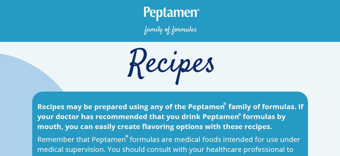Peptamen Recipes