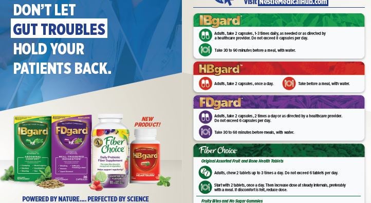 IBGard, FDGard, FiberChoice, REMFresh Product Detail Aid