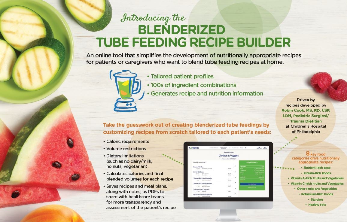 Blenderized Tube Feeding Recipe Builder