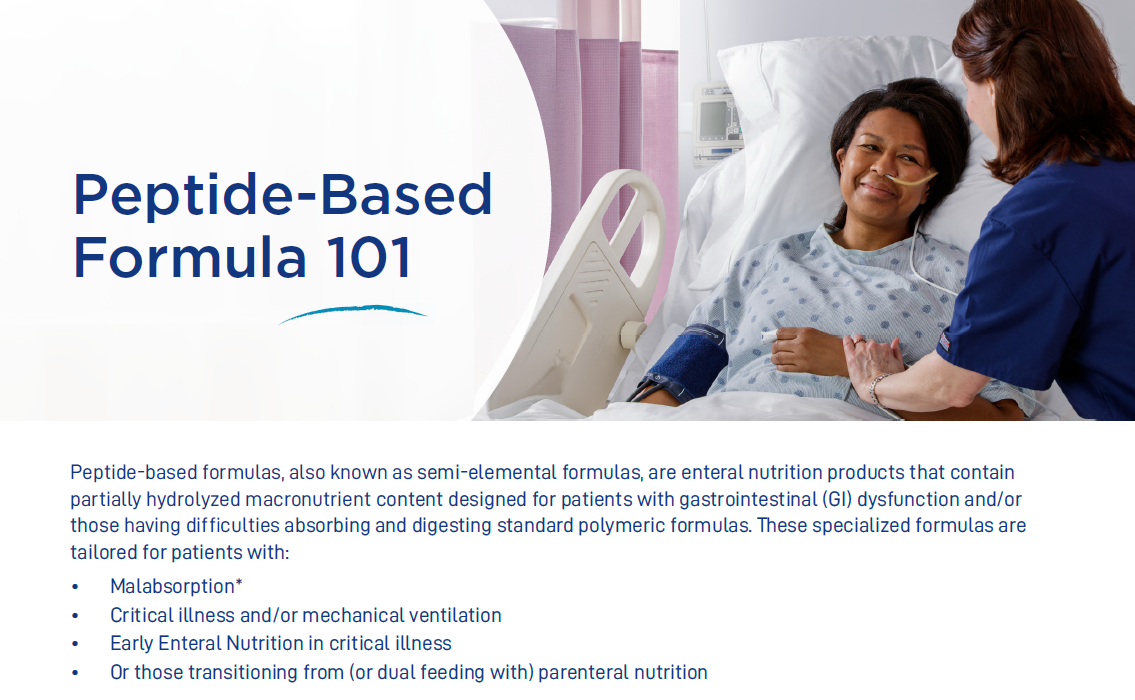 NHS Peptide Based Formulas Factsheet