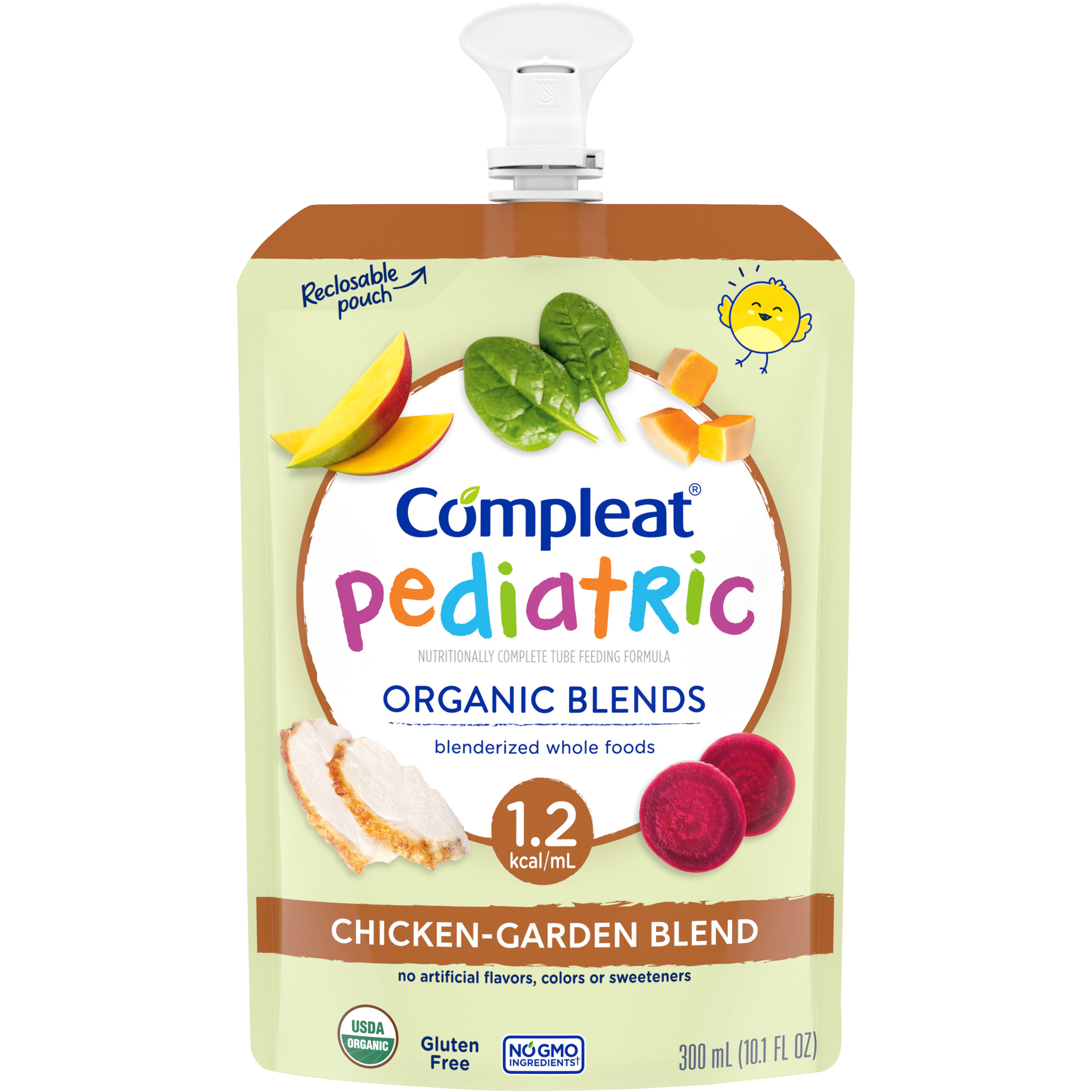 Compleat® Pediatric Organic Blends Chicken-Garden Blend Reclosable
