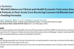 Study Summary: RWE Outcomes for Adults with Blenderized Feeding