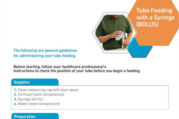 Tube Feeding with a Syringe (bolus)