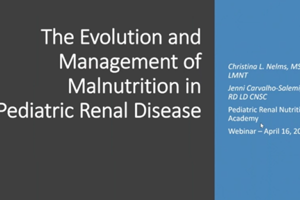 Evolution and Management of Malnutrition and Renal Disease