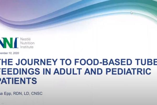 Food Based Tube Feeding Webinar