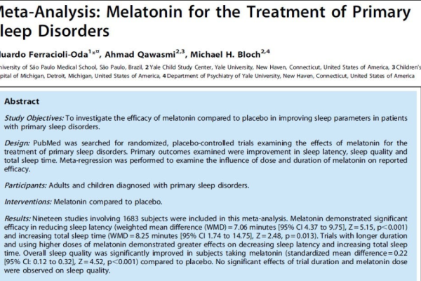 Evidence for Melatonin