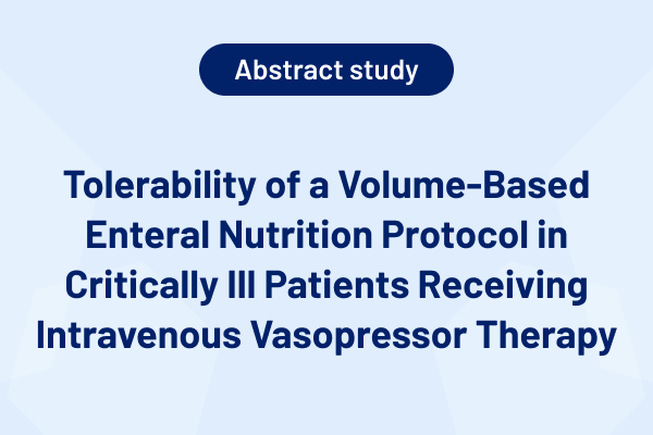Tolerability of a Volume‐Based Enteral Nutrition Protocol in Critically Ill Patients Receiving Intravenous Vasopressor Therap
