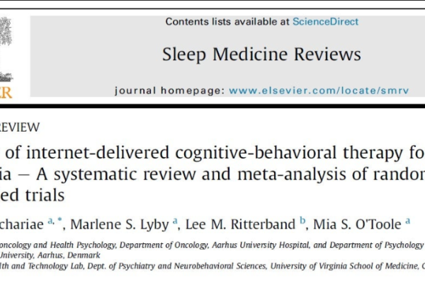 Evidence for Internet-Based Cognitive Behavioral Therapy