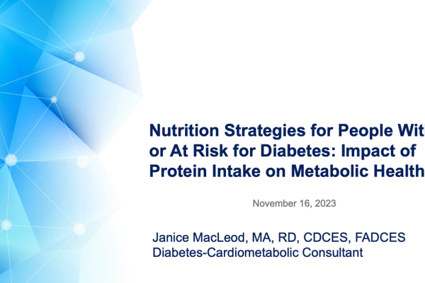Diabetes Protein Intake