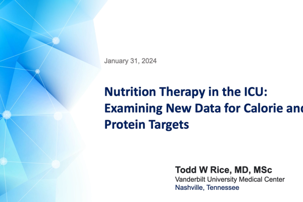 Nutrition Therapy in the ICU