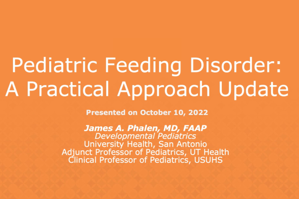 Pediatric Feeding Disorder Webinar