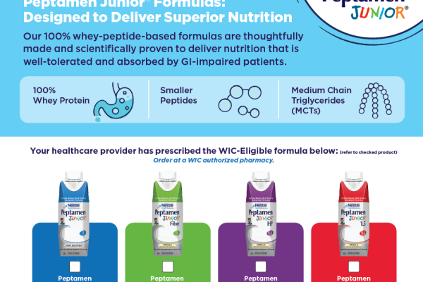 Peptamen Junior® WIC Prescription Tear Pad - English & Spanish