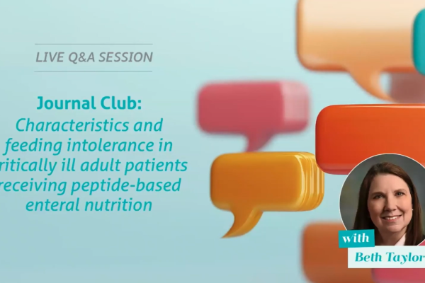 Journal Club - Characteristics and feeding intolerance.