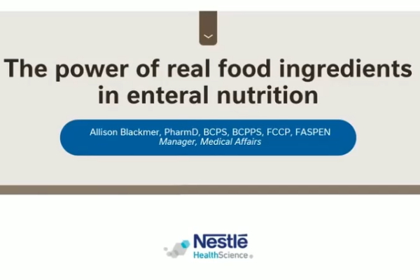 Lunch & Learn: The Power of Real Food Ingredients in Enteral Nutrition