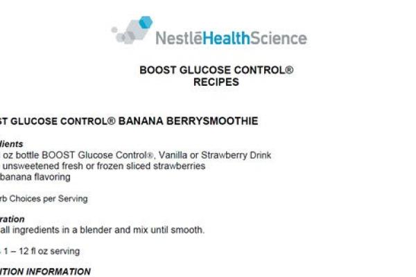 BOOST Glucose Control® Recipes