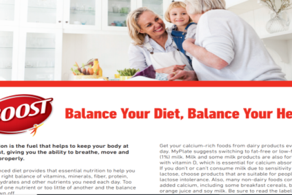 Balance Your Diet, Balance Your Health