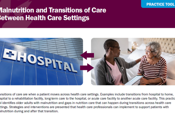 ASPEN Malnutrition & Transitions of Care Tool