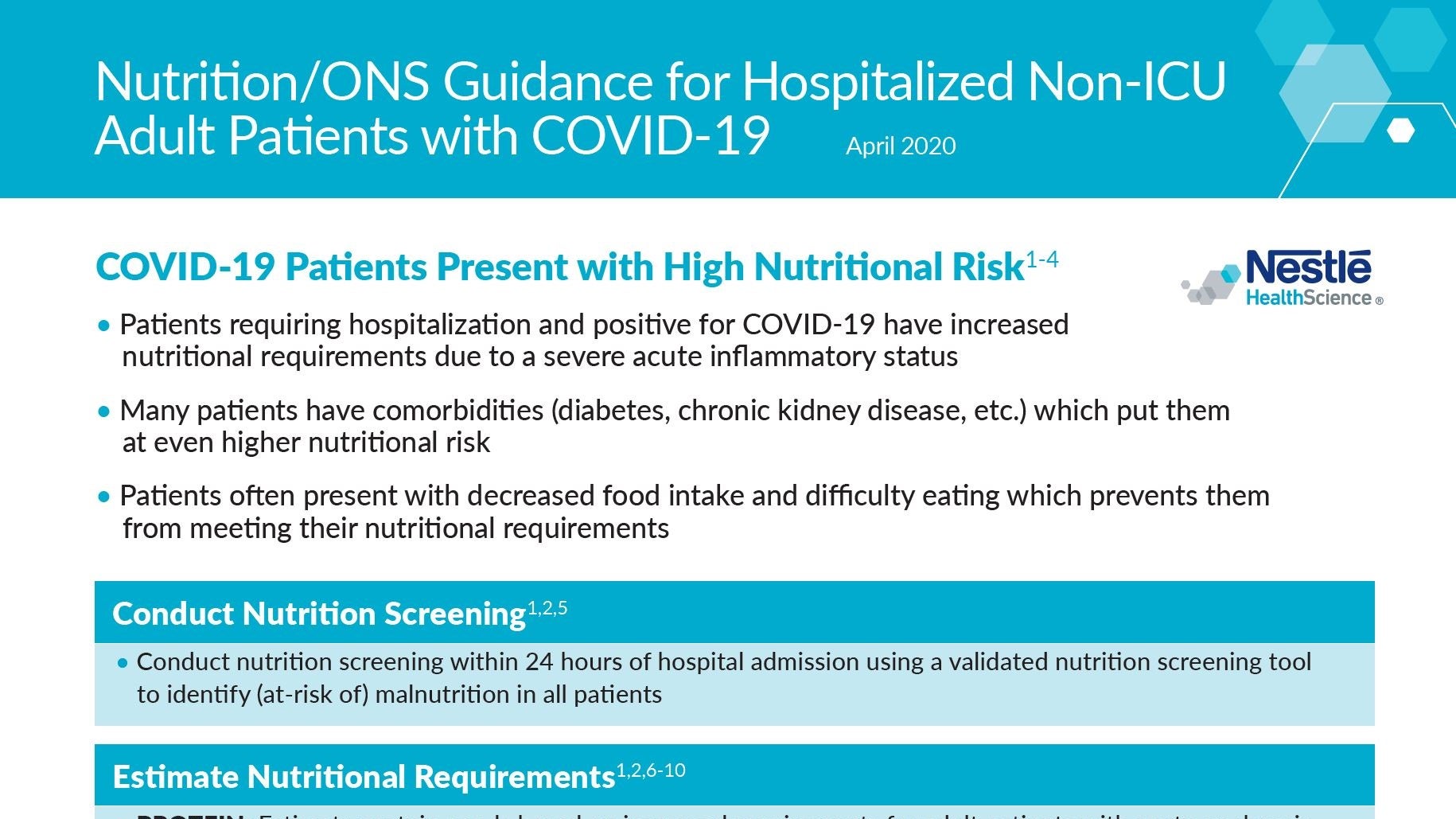 ONS Guidance for Hospitalized Non-ICU Patients with COVID-19