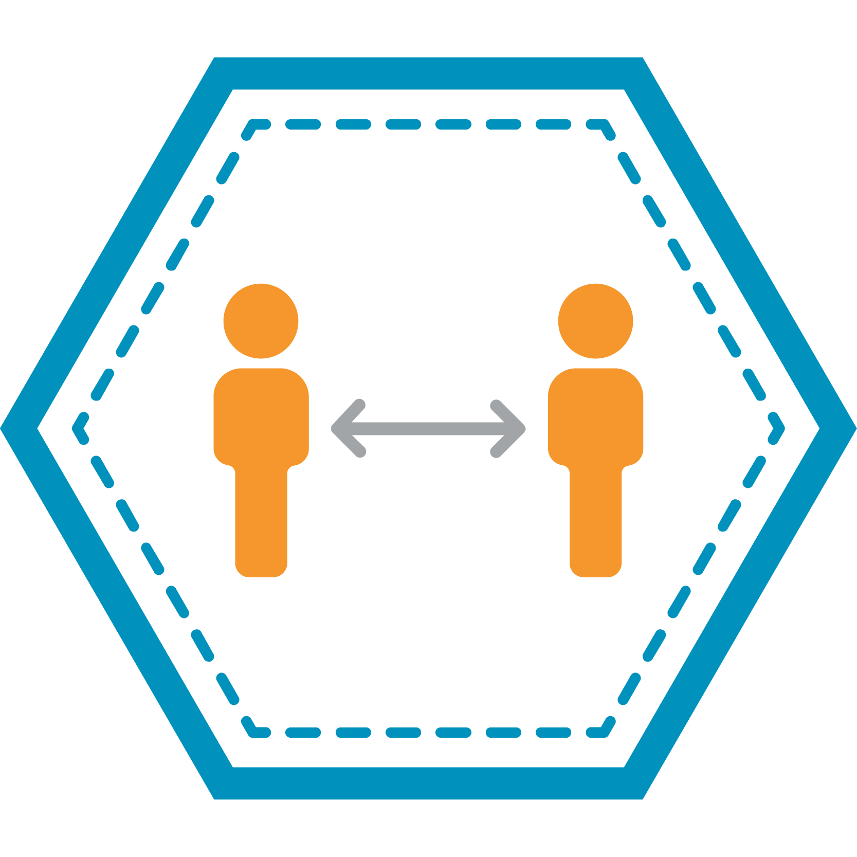 Social distance Icon
